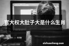 官大权大肚子大是什么生肖
