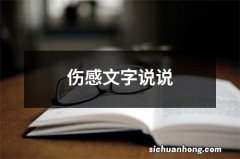 伤感文字说说