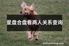 星盘合盘看两人关系查询