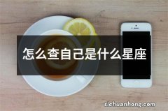 怎么查自己是什么星座