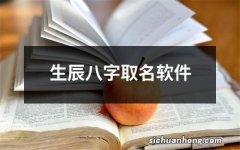 生辰八字取名软件