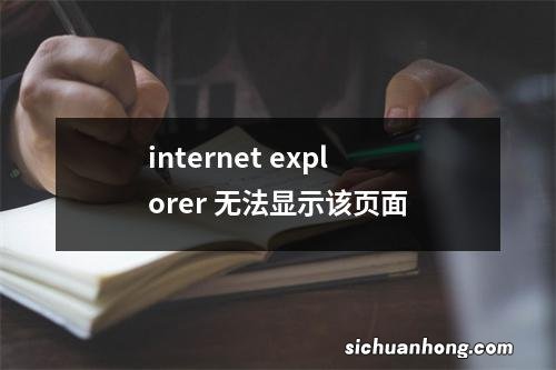 internet explorer 无法显示该页面