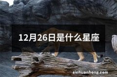 12月26日是什么星座