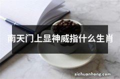 南天门上显神威指什么生肖