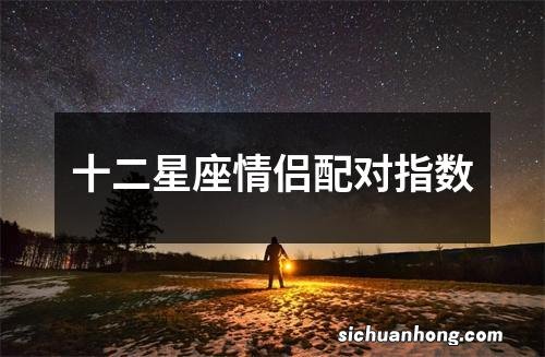 十二星座情侣配对指数