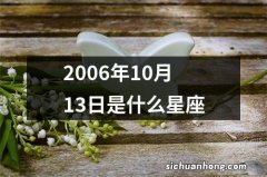 2006年10月13日是什么星座