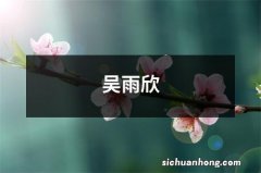 吴雨欣