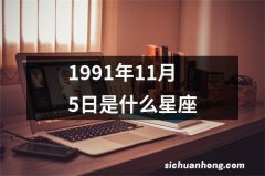 1991年11月5日是什么星座