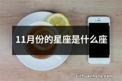 11月份的星座是什么座