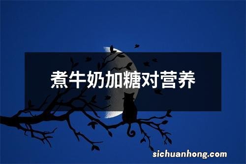 煮牛奶加糖对营养