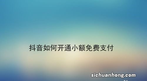 选择抖音支付这个功能，让线上购物更方便