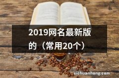 常用20个 2019网名最新版的