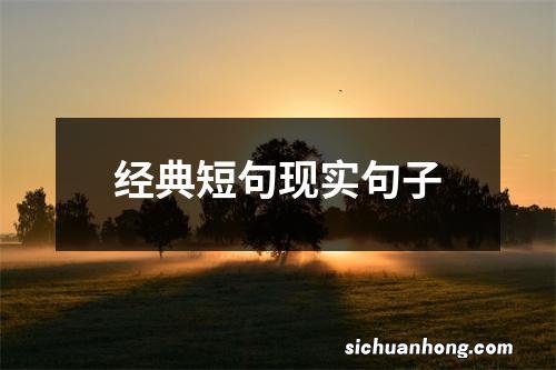 经典短句现实句子
