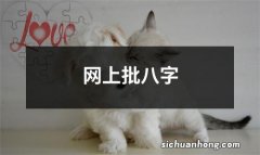 网上批八字