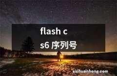 flash cs6 序列号