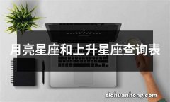 月亮星座和上升星座查询表