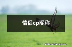 情侣cp昵称