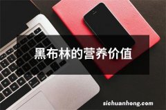 黑布林的营养价值