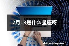 2月13是什么星座呀