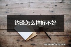 钧泽怎么样好不好