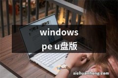 windows pe u盘版