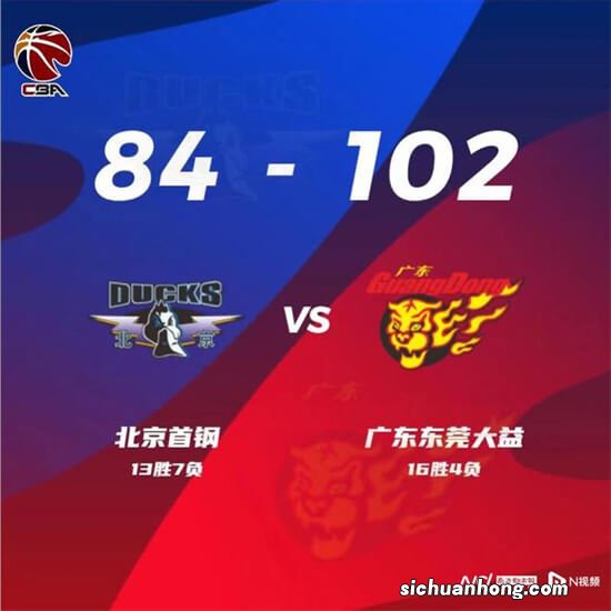 广东跌出四强！CBA最新排名，北京4连胜冲上第3，上海9连胜谁能挡
