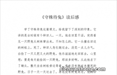 守株待兔的故事告诉我们什么道理？