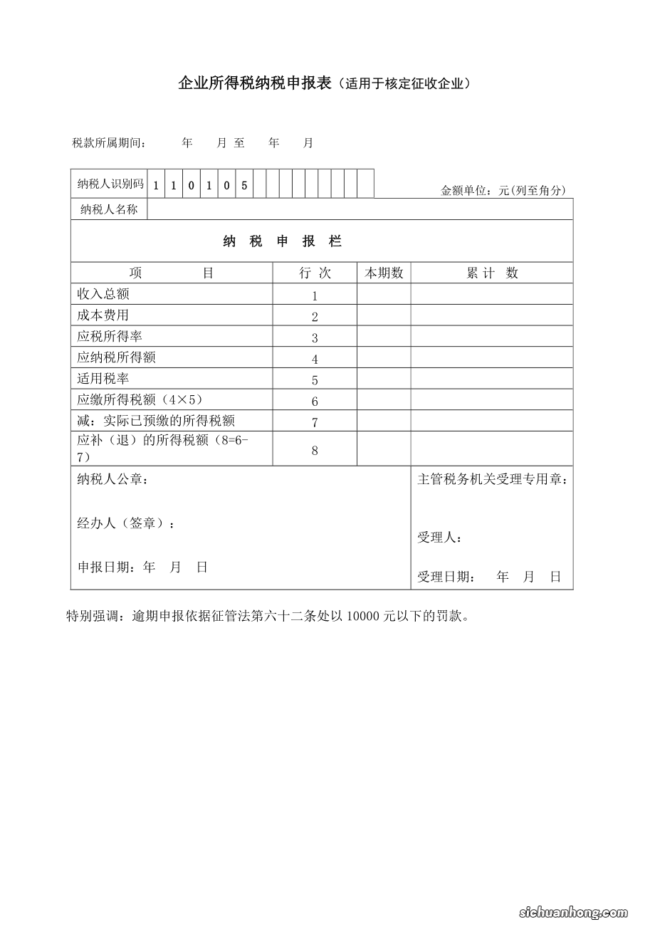 所得税a季度申报表弥补以前年度亏损怎么做