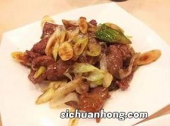 牛肉：推荐食谱葱爆牛肉