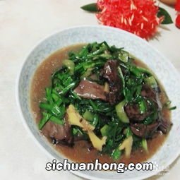 猪血怎么做好吃 韭菜