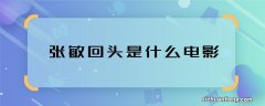 张敏回头是什么电影 张敏回头是哪部电影的剧情