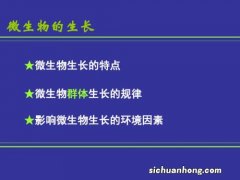 影响微生物生长的主要因素有哪些