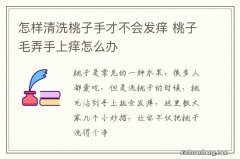 怎样清洗桃子手才不会发痒 桃子毛弄手上痒怎么办