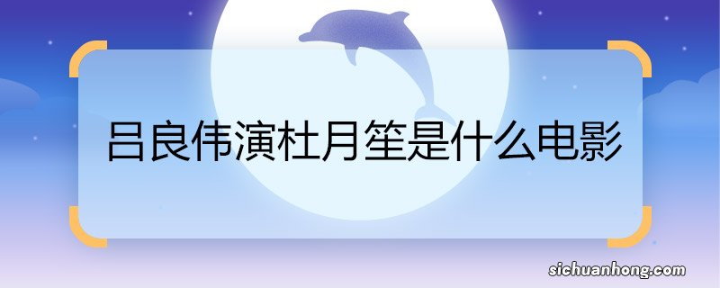 吕良伟演杜月笙是什么电影 吕良伟演杜月笙的电影