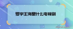 罗宇王海是什么电视剧 罗宇王海哪部电视角色