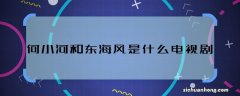 何小河和东海风是什么电视剧 何小河和东海风是哪部剧的角色