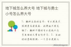 地下城怎么养大号 地下城与勇士小号怎么养大号