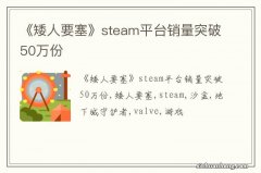 《矮人要塞》steam平台销量突破50万份