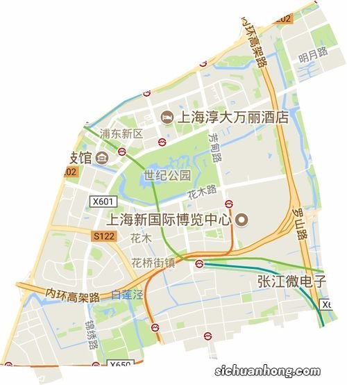 上海花木街道范围