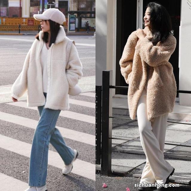 别只穿大衣、羽绒服了,“泰迪熊外套”更值得入手,保暖且洋气