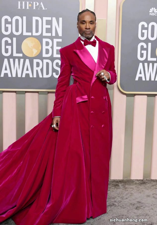 金球奖红毯高定裙看花眼!蕾哈娜跟黑人男友秀恩爱,杨紫琼成赢家