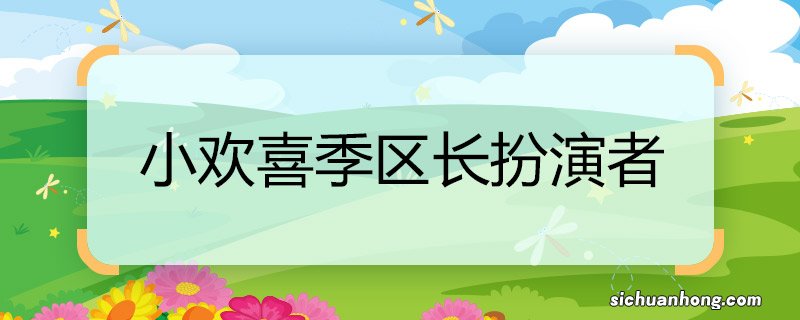 小欢喜季区长扮演者 小欢喜季区长是谁