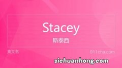 stacey的寓意是什么