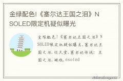 金绿配色!《塞尔达王国之泪》NSOLED限定机疑似曝光