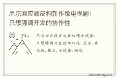 尼尔回应顽皮狗新作像电视剧：只想强调开发的协作性