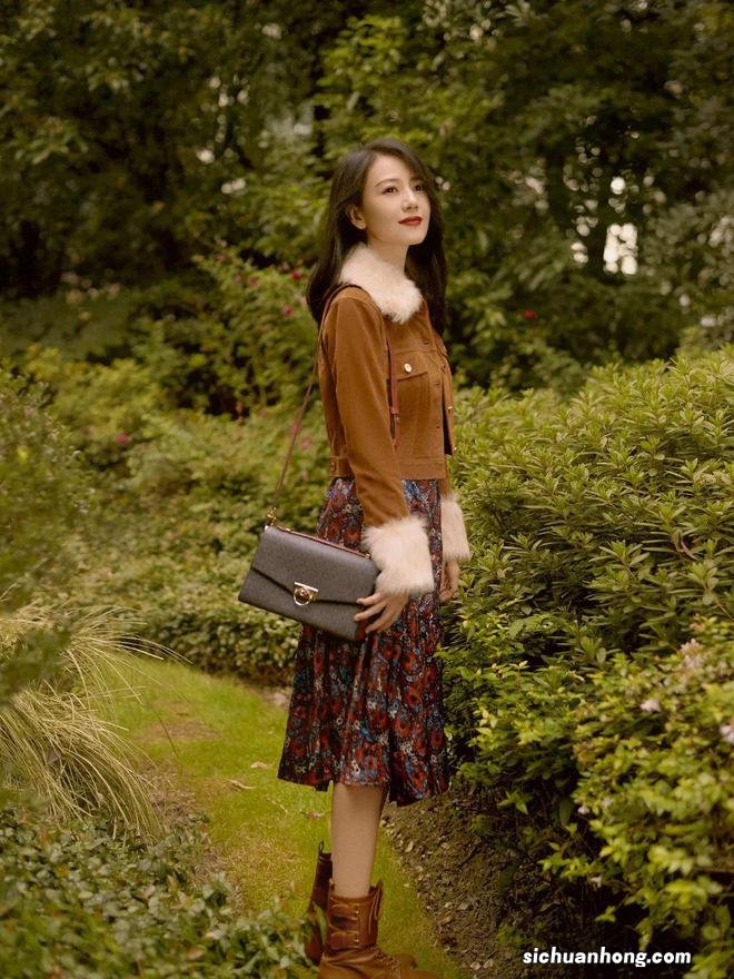 43岁不老女神高圆圆太会穿了,气质优雅高级