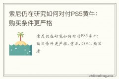 索尼仍在研究如何对付PS5黄牛：购买条件更严格