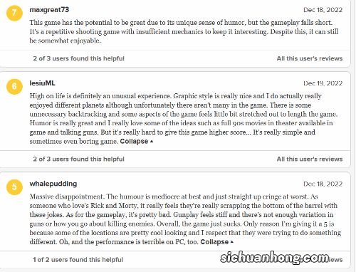 《HighOnLife》M站用户评分7.8:没有本地化很糟糕