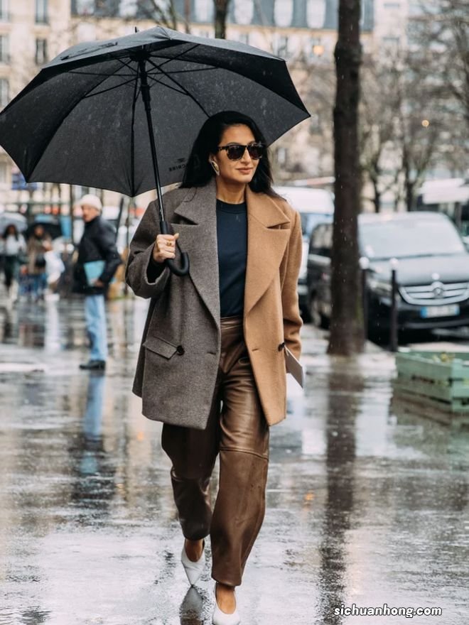 冬天的高级感,一件西装大衣就够了