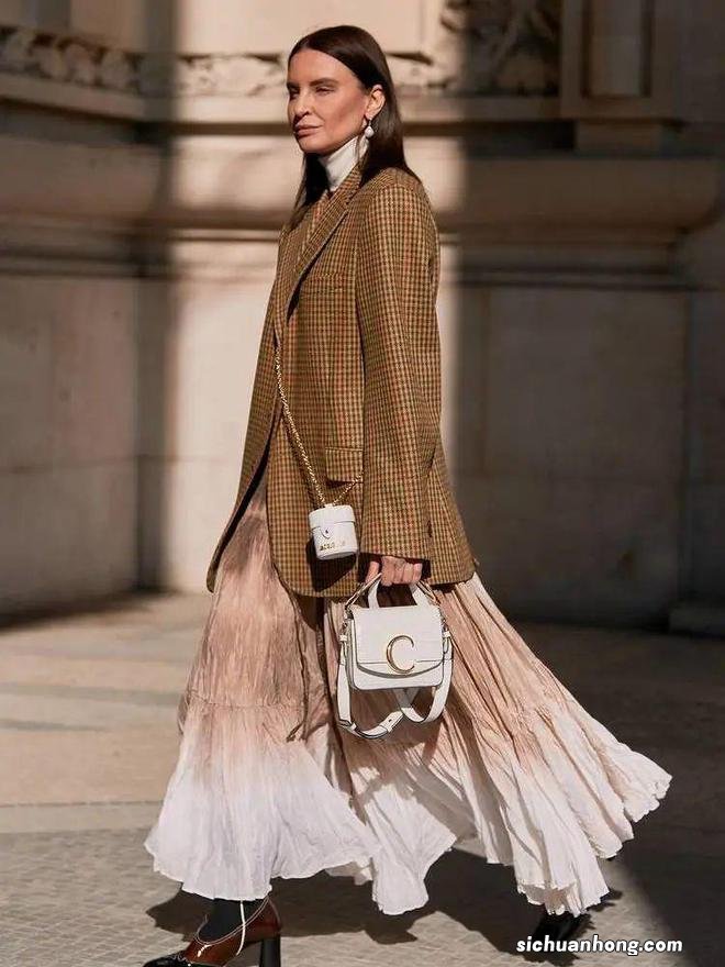 冬天的高级感,一件西装大衣就够了